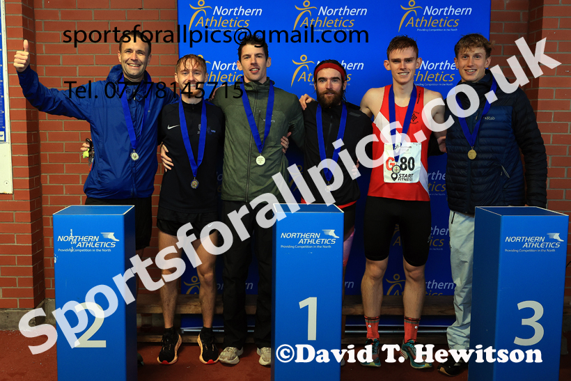 Senior Mens 6 Stage 2025 Northern Athletics Autumn Road Relays, Leigh, Lancashire. Photo: David T. Hewitson/Sports for All Pics